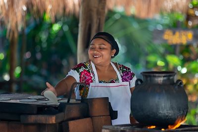 Confection de tortillas - Mexique