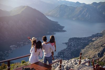 En famille dans les bouches de Kotor - Monténégro