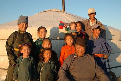 Famille mongole - Mongolie