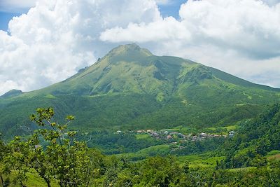 La Montagne Pelée vue de Morne Rouge - Martinique