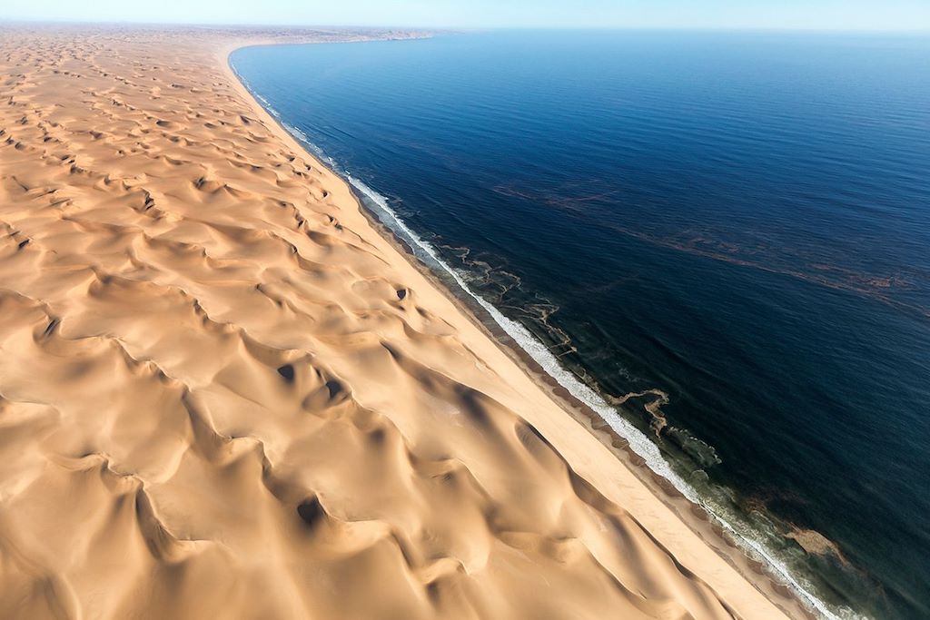 Dunes de sable - Océan Atlantique Sud - Namib Naukluft Park - Namibie