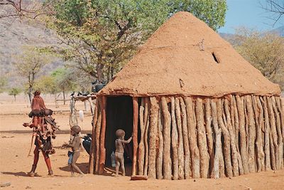 Village Himba près d'Epupa - Région de Kunene - Namibie