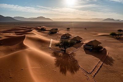 Camp de luxe en Namibie