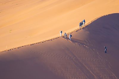 © Tampatra / Getty Images - Randonnée dans les dunes de Namibie Randonnée dans les dunes de Namibie