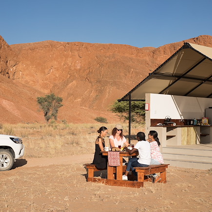 La Namibie en bungalow équipé