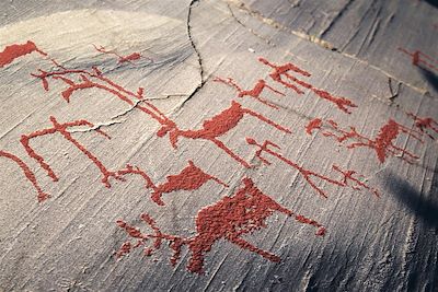 Gravures préhistoriques de Hjemmeluft - Alta - Comté de Finnmark - Norvège