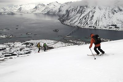 Ski de randonnée dans les Lofoten - Norvège