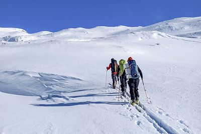 Ski de randonnée en hiver - Norvège