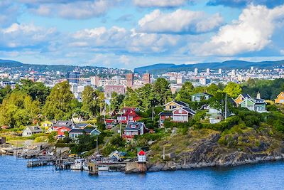 Maisons typiques à Oslo - Norvege