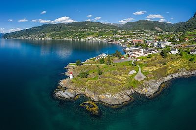 La ville de Leikanger - Sognefjord - Norvege