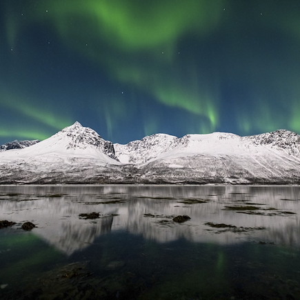Aurores boréales Norvège Cap Nord