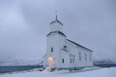 Eglise de Gimsoya - Iles Lofoten - Norvège