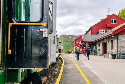 © Visit Bergen / Casper Steinsland - visitBergen.com - Flåmsbana à la gare de Myrdal - Norvège Flåmsbana à la gare de Myrdal - Norvège