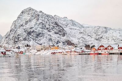 Port de Sorvagen - Lofoten en hiver - Norvège