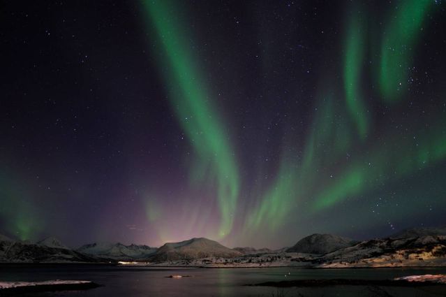 Aurores boréales dans la région de Tromso - Norvège