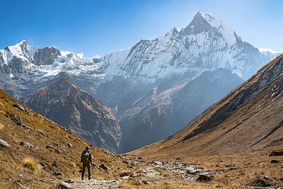 Pic de l'Annapurna dans la chaîne de l'Himalaya - Népal