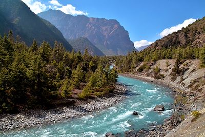 © Rémi Lasseigne - Près du village de Pisang - Annapurna - Népal Près du village de Pisang - Annapurna - Népal