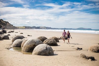 Rochers de Moeraki - Canterbury - Nouvelle-Zélande 