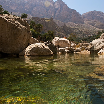 Randonnée Oman Canyon et oasis