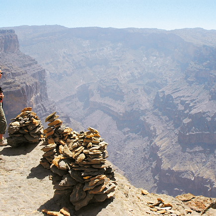 Randonnée Oman Canyon et oasis
