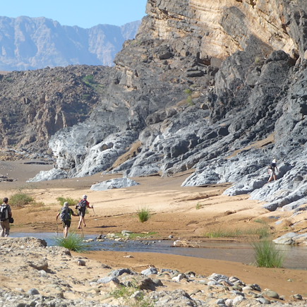 Randonnée Oman Canyon et oasis