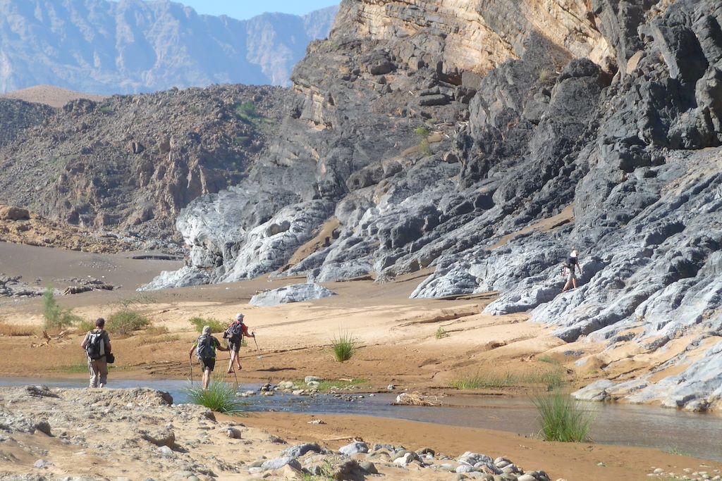 Image Trek Oman - randonnée désert - Djebel Shams - Wadi Bani Khaled
