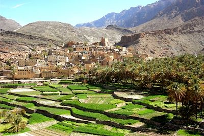 Village de Bilad Sayt, au fond du Wadi Bani Awf - Oman