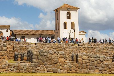 Site Inca lors d'une randonnée depuis Chinchero jusqu'à Taucca