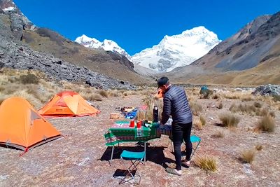 Bivouac - Chopicalqui - Cordillère Blanche - Ancash - Pérou