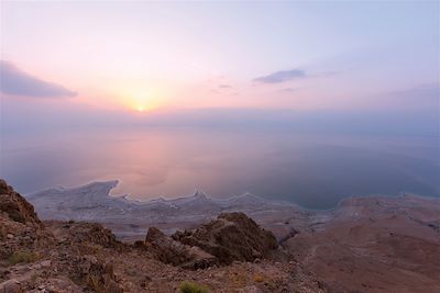 Au bord de la mer Morte entre Reshayda et Beni Naim - Palestine