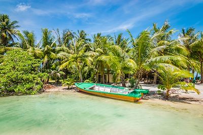 Une plage de Bora Bora