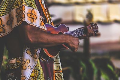 Musicien de ukulele 