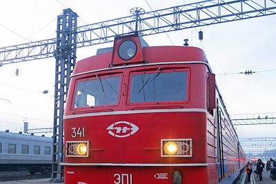 Locomotive du transsibérien - Sibérie - Russie