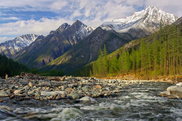 Rivière Shumak - Monts Saïan - Massif du Saïan Oriental - Russie