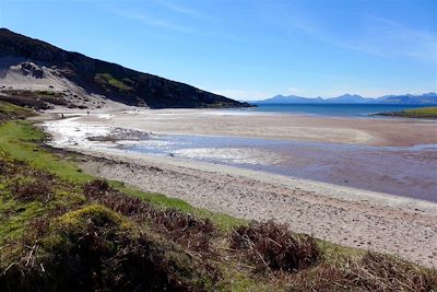 Sand beach, vers Gairloch - Nord-Ouest des Highlands - Ecosse - Royaume-Uni