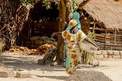 Femmes diola dans un village de la Casamance - Sénégal
