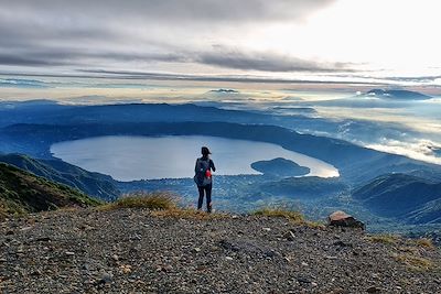 Vue depuis le sommet du volcan Ilamatepec - Salvador