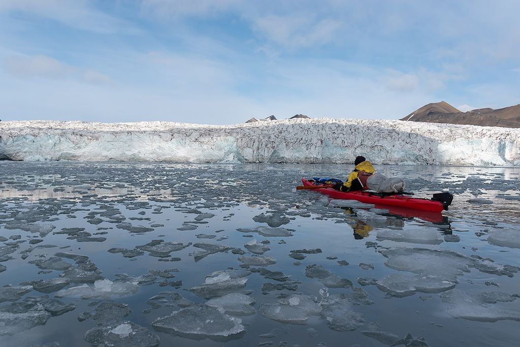 Voyage Fjords et glaciers en kayak au Spitzberg