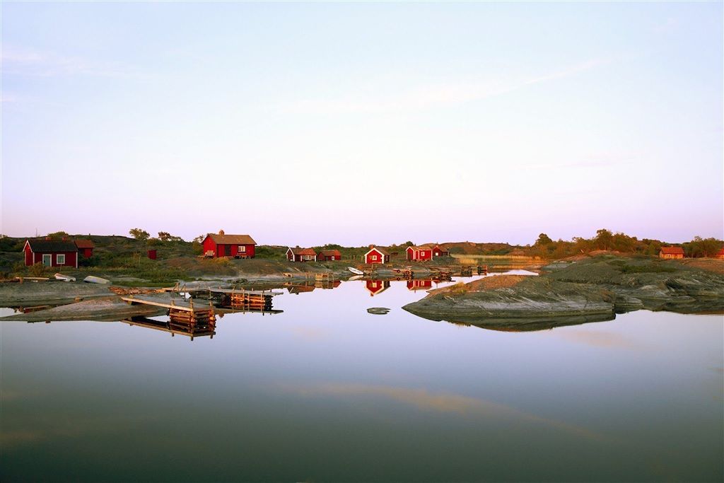 Image Stockholm à vélo - île de Sandhamn - Baltique à vélo