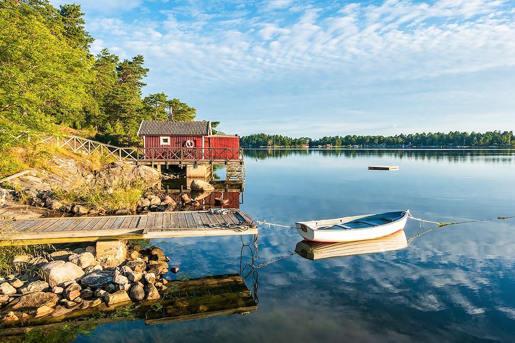 Image Stockholm à vélo - île de Sandhamn - Baltique à vélo
