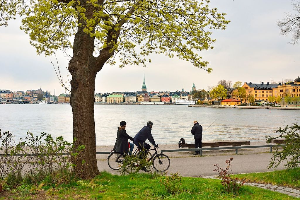 Image Stockholm à vélo - île de Sandhamn - Baltique à vélo