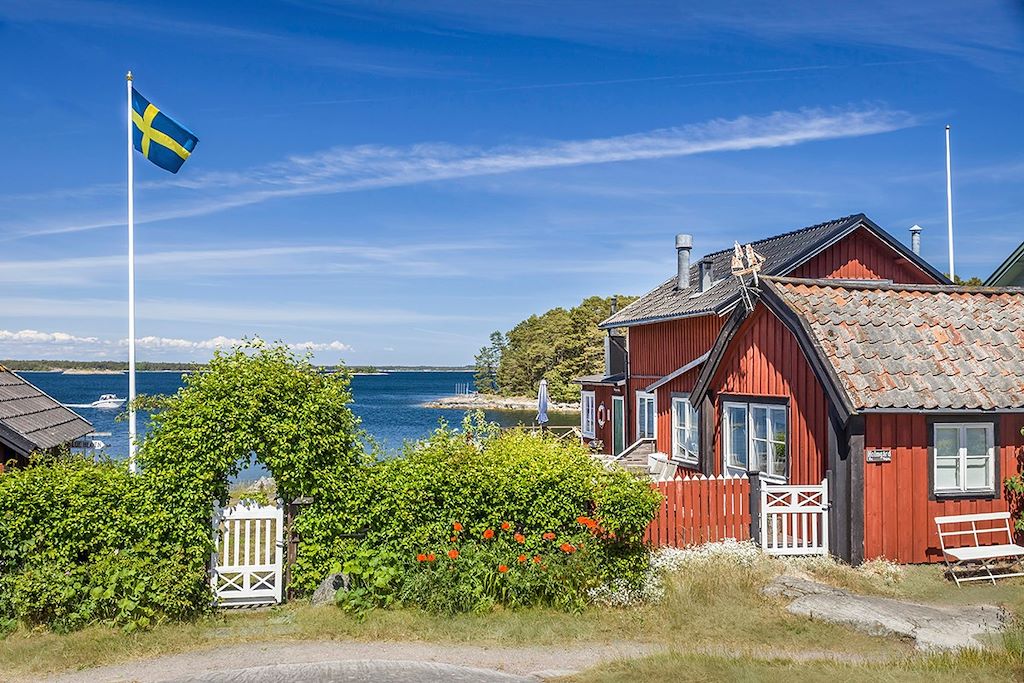 Image Stockholm à vélo - île de Sandhamn - Baltique à vélo