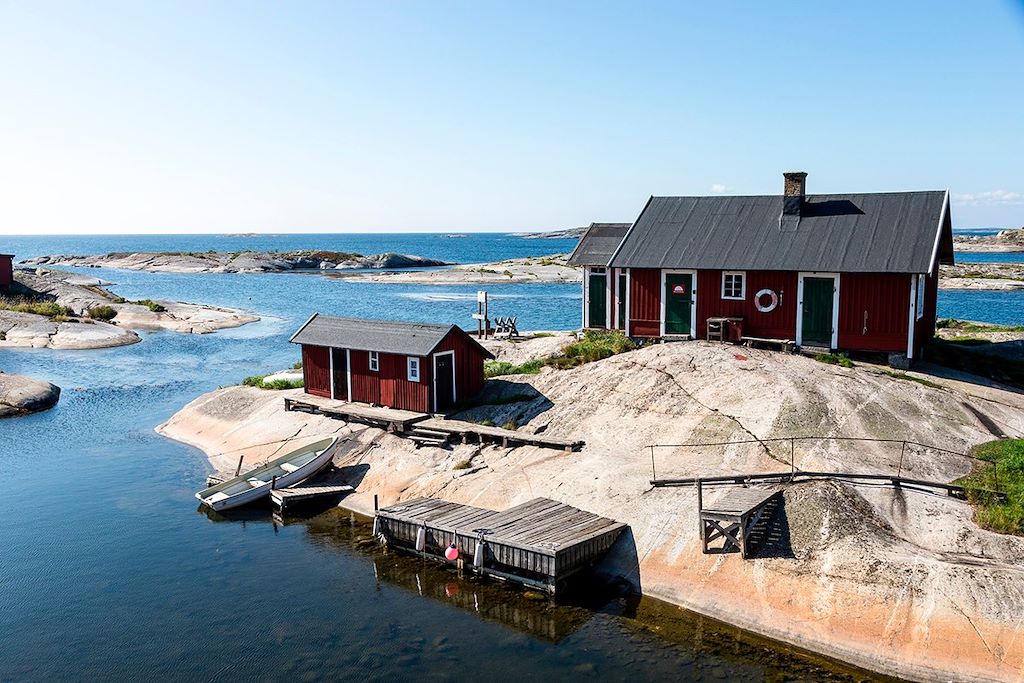Image Stockholm à vélo - île de Sandhamn - Baltique à vélo