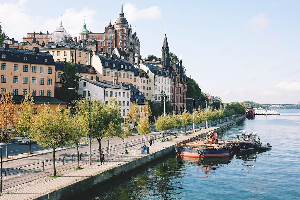 Image Stockholm à vélo - île de Sandhamn - Baltique à vélo