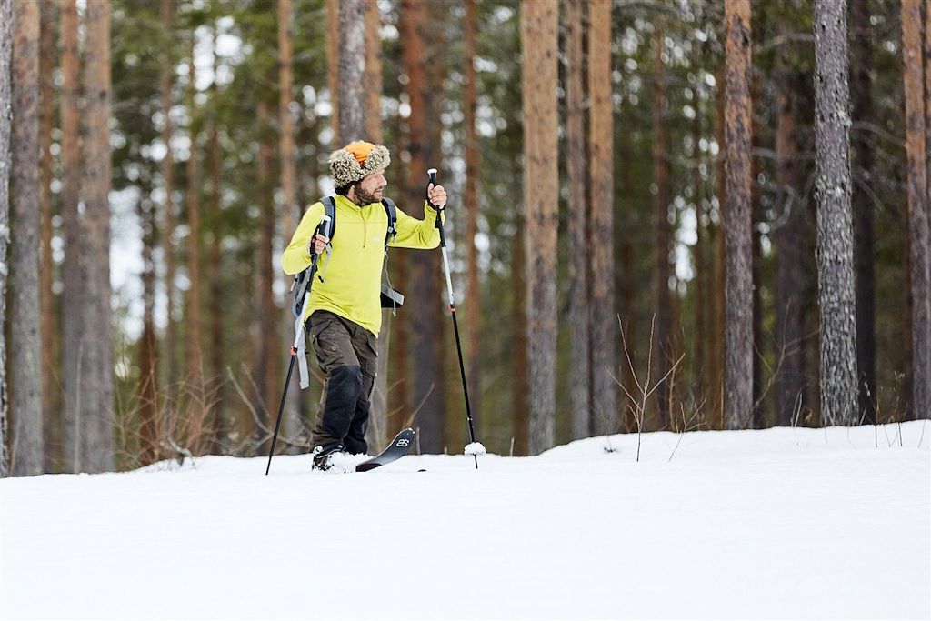 Image Traîneau à chiens - Cabanes Isolées - Randonnée en ski Altaï - Observation des aurores boréales
