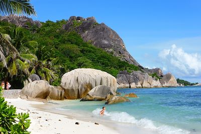 Plage Source d'argent à La Digue - Seychelles