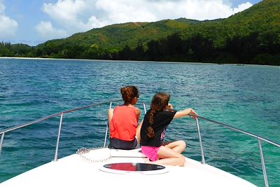 Retour pour Praslin après la pêche - Seychelles