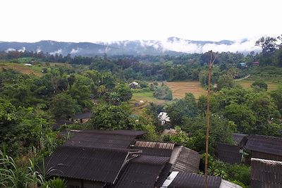 Village dans la région de Chiang Mai - Thaïlande
