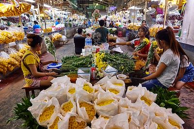 Marché aux fleurs de Bangkok - Thaïlande