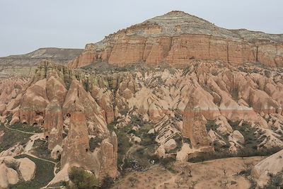 Canyons et strates dans la roche - Cappadoce - Turquie